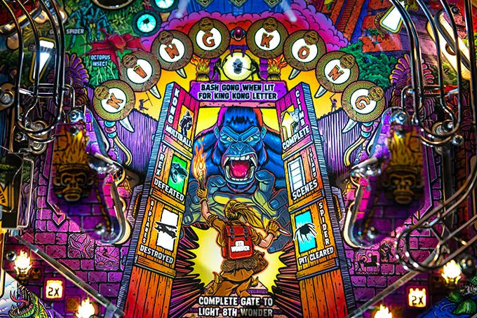 Flipper King Kong - Myth Of Terror Island Pro Stern Pinball