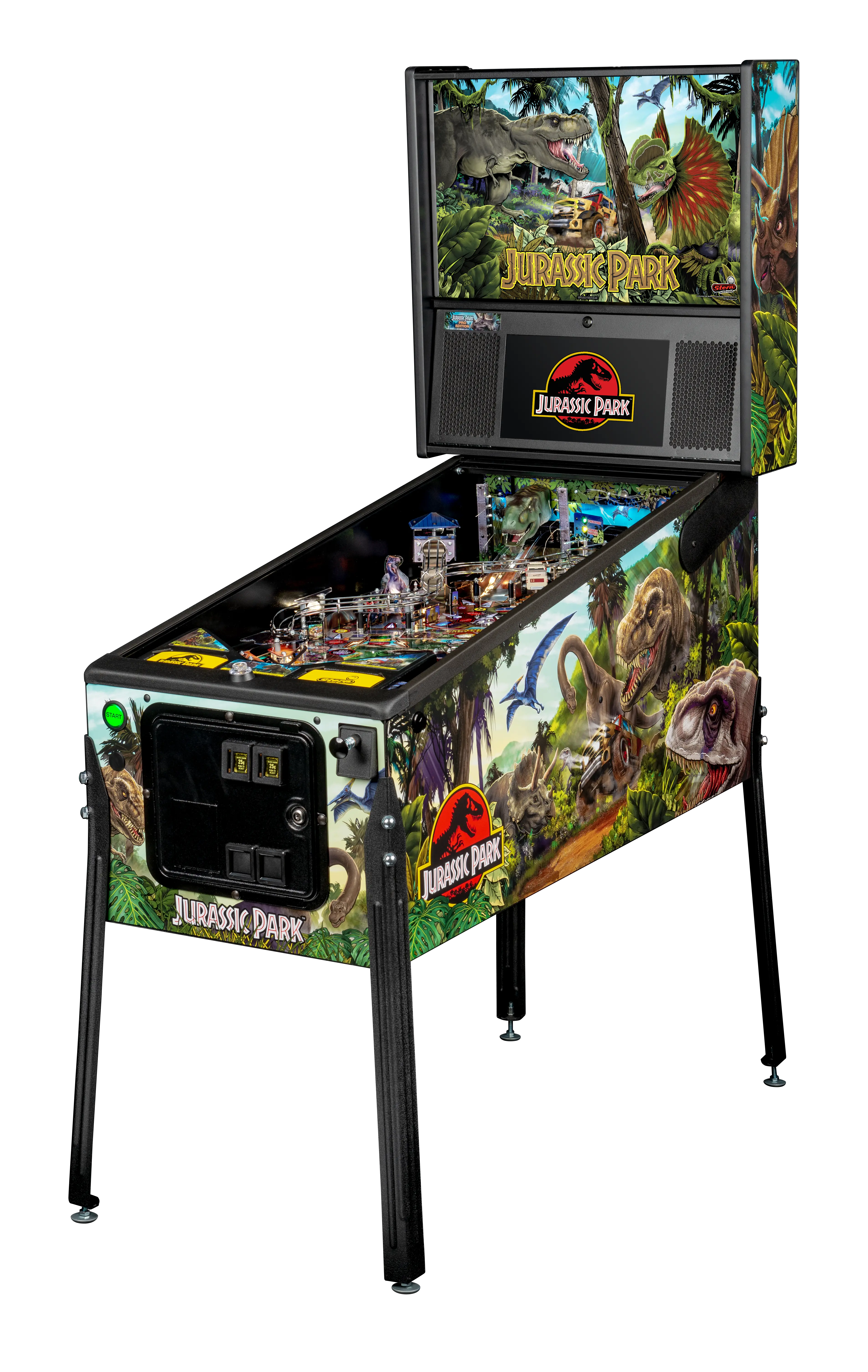 Pinball Machine pour , flipper, table top jeux dinosaure, gameplay professionnel jouet jouet de divertissement portable pour garçons filles 3