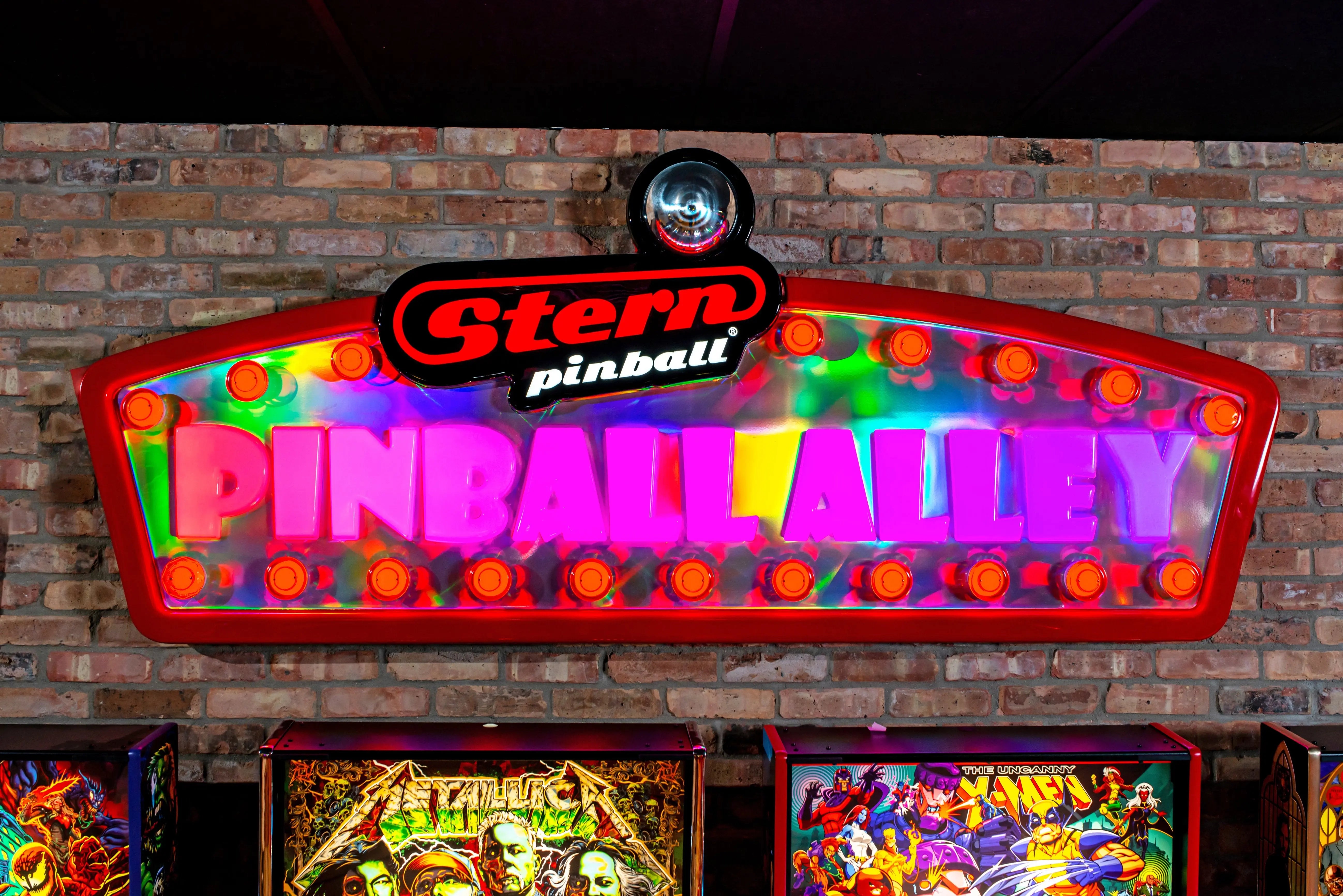 Stern Pinball Alley Arcade Sign